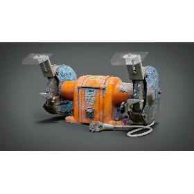 Bench Grinder GameReady LODs 3D